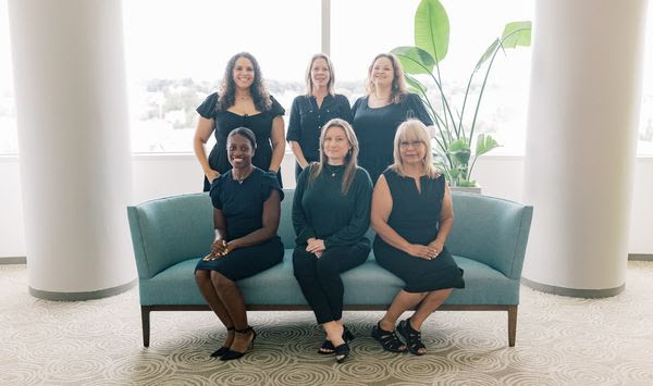 Women shared their stories of being pressured to have their abortions at a virtual press conference July 24, 2024, hosted by Susan B. Anthony Pro-Life America. Front row: Toni McFadden, Lorien Herschberger and Mayela Banks; back row: Jessica Williams, Shanna Cates, and Chelsey Davis. (Photo courtesy of Susan B. Anthony Pro-Life America)