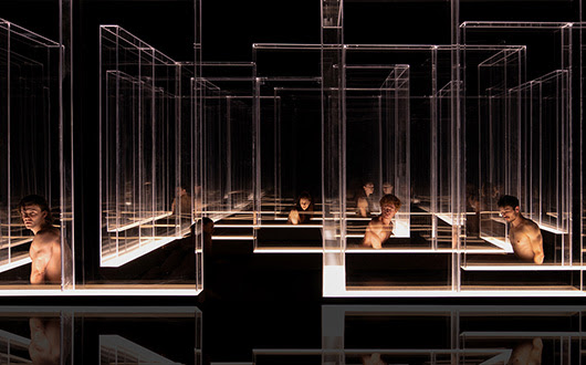 People posing in an installation at Brisbane Festival