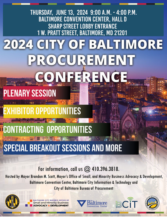 City of Baltimore Procurement Fair Flier