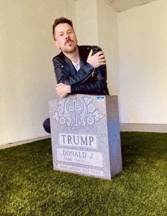 Why This Artist Is Bringing His Divisive Trump Headstone Back