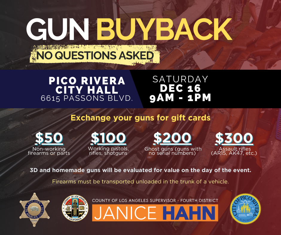 Pico RIvera Gun buyback