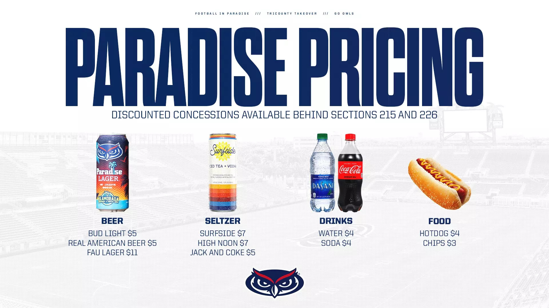 Paradise Price menu 2024