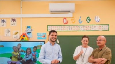 Torrejón.- Las aulas de los tres primeros colegios públicos de la localidad cuentan ya con aire acondicionado