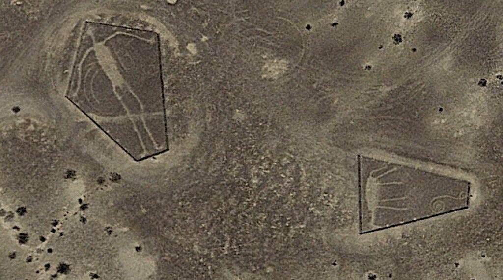 Blythe Intaglios. Geoglyphs in the Colorado Desert, California. 