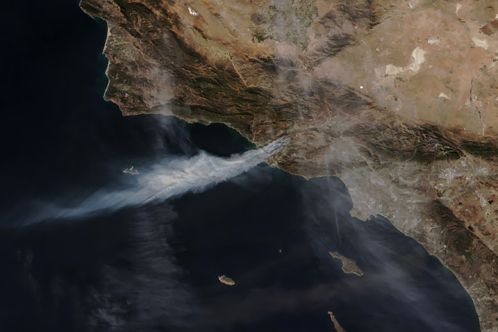 Windblown Smoke in Southern California