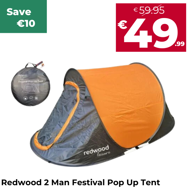 Redwood 2 Man Festival Pop Up Tent