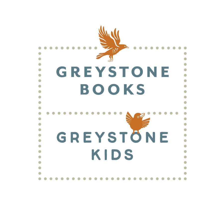 Greystone books logo with two birds and the text "Greystone Kids".