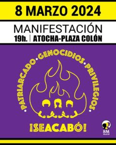 cartel 8M 2024 Madrid