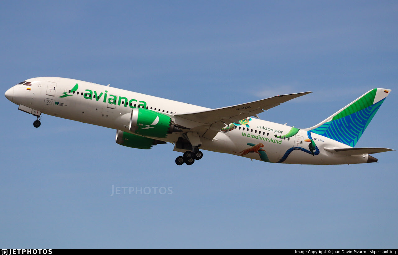 Avianca Biodiveristy livery