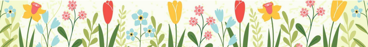 Decorative SPring banner.