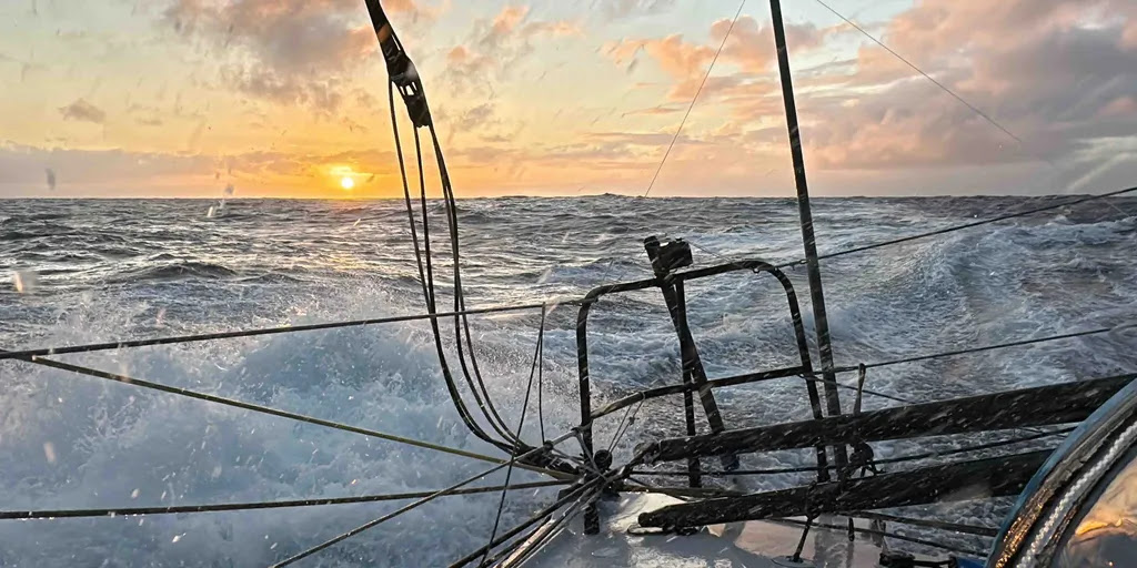 COURSE, 03 DÉCEMBRE 2024 : Photo envoyée depuis le bateau VULNERABLE skipper Thomas Ruyant (FRA) lors de la course à la voile du Vendée Globe le 03 décembre 2024. (Photo du skipper Thomas Ruyant)