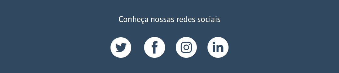Ícones das redes sociais da CBL