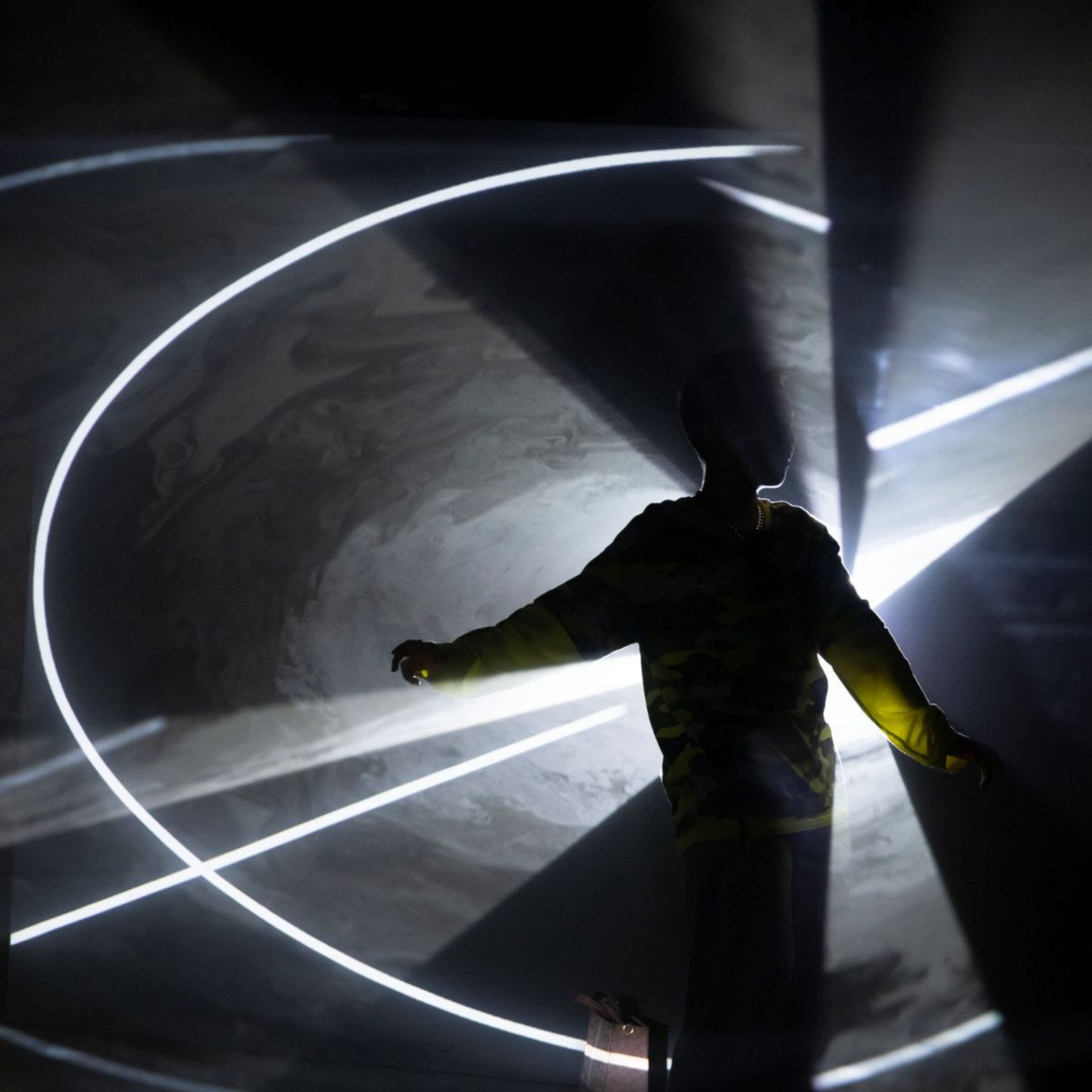 Photo of visitors at Anthony McCall