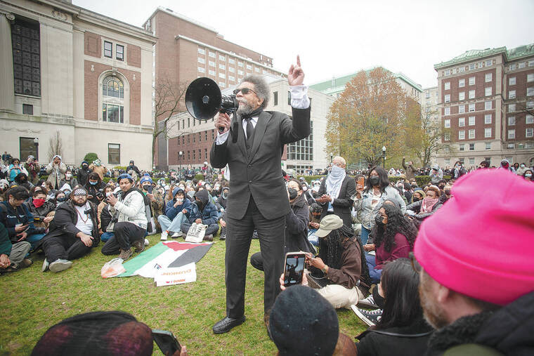 Protests at Columbia University.