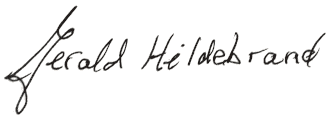 Signature of Gerald Hildebrand