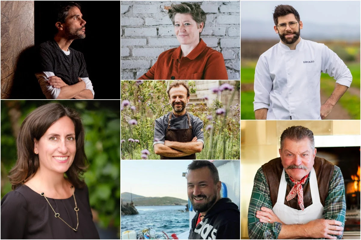 Virgilio Martínez, Linsey Gallagher, Elise Botiveau, Nacho Manzano, Matija Babić, Carlos Teixeira y Dario Cecchino