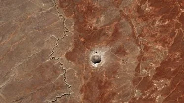 Earth from Space Meteor Crater