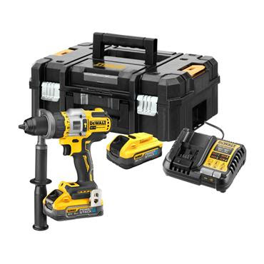 Image of DEWALT DCD999H2T 18V XR XRP Powerstack Brushless Combi Drill, 2 x 5.0Ah Batteries