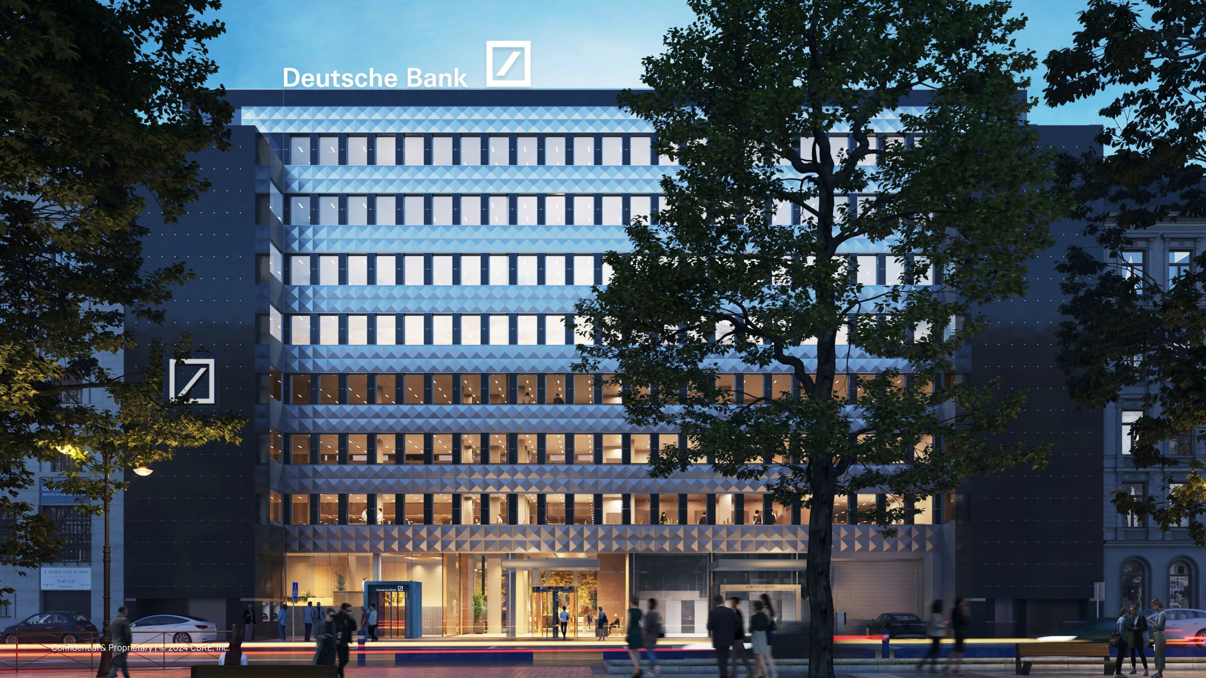 Deutsche Bank comenzará la reforma de su sede en el Paseo de la Castellana de Madrid Archivo - Proyecto de reforma de la sede de Deutsche Bank en el Paseo de la Castellana 18 de Madrid.