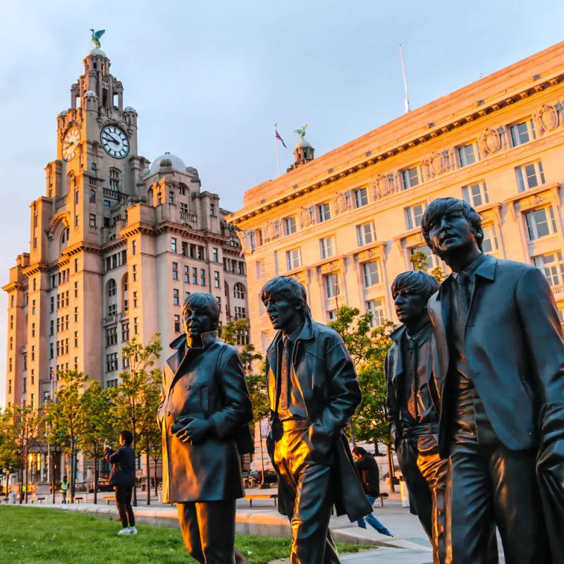 Beatles statue in Liverpool, England