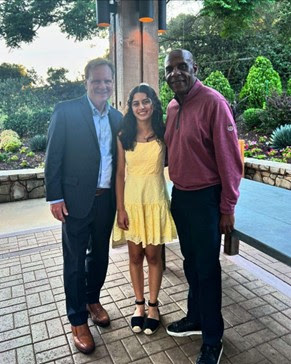 Sen. Cortese, Sen. Steve Bradford, and student/scholarship recipient Alexandra at the annual First Tee Silicon Valley awards banquet.