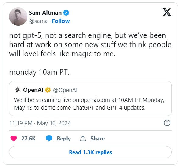 Sam Altman quashes search engine launch rumors