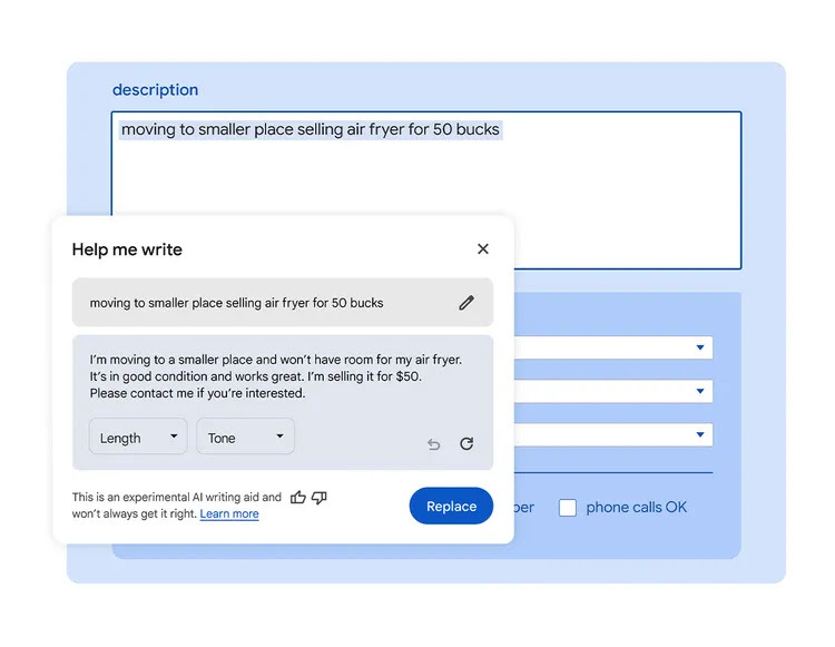 Google Chrome introduces "Help me write" AI feature