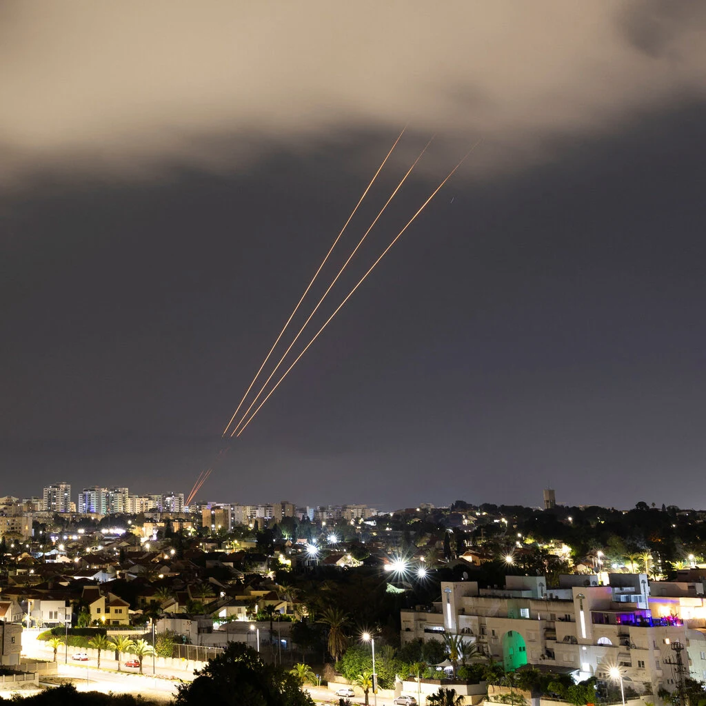 Above Israel. 