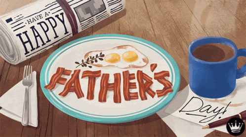 Decorative Father's Dat banner.