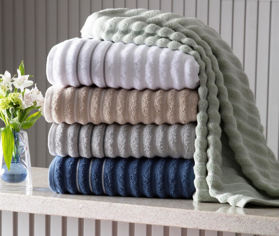 As toalhas Wave promovem um toque suave e um visual refinado / Divulgação Cortex
