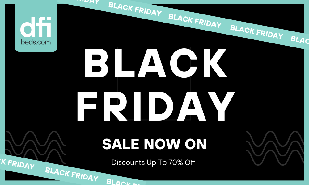 BLACK FRIDAY SALE NOW ON - Black Header banner with text