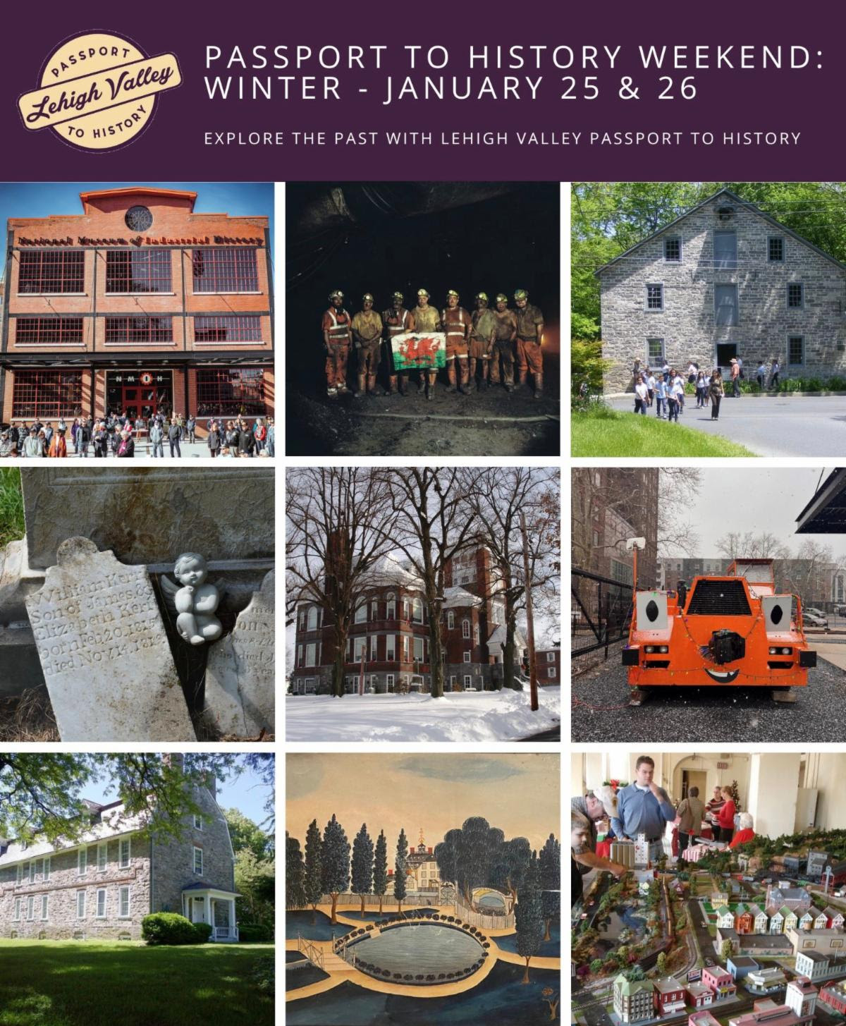 Passport to History Weekend Winter 2025 Coming Up! Historic sites