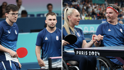 Tennis de table aux Paralympiques 2024 : les paires Florian Merrien-Flora Vautier et Esteban Herrault-Clément Berthier médaillés de bronze