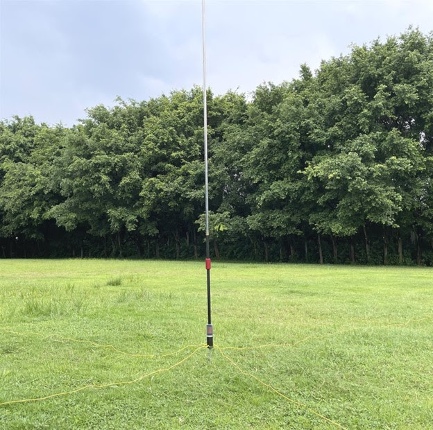 JPC portable antenna installed in a field