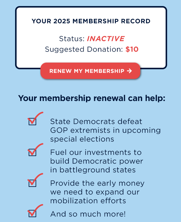 But we saw your membership is INACTIVE