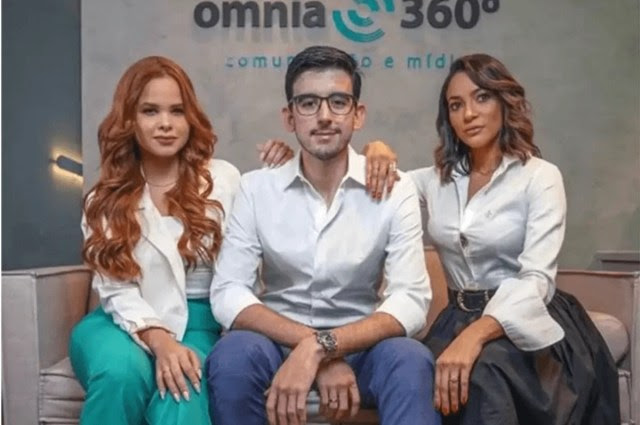 Malu Cavalcante, Arthur Lira Filho e Ana Claudia, sócios da Omnia 360°