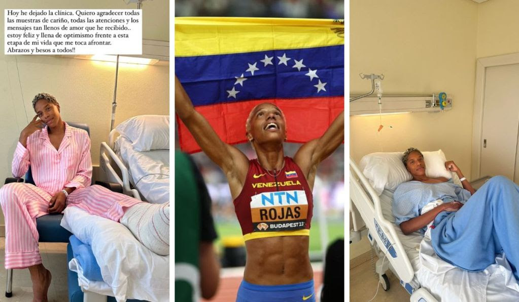 Yulimar Rojas al salir del hospital: Estoy feliz y llena de optimismo