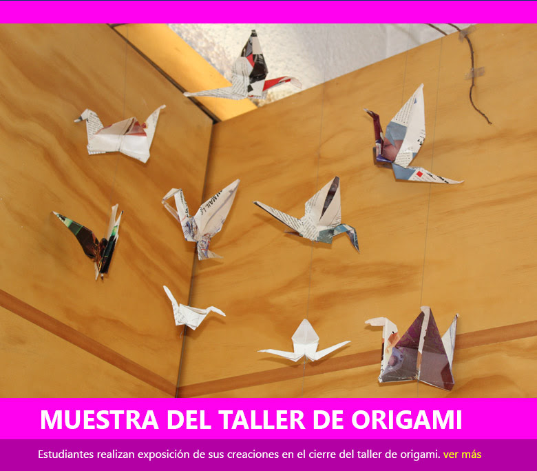 Muestra del taller de origami