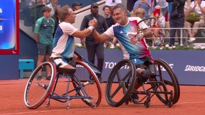 Tennis fauteuil (H) : le résumé du quart de finale de la paire Stéphane Houdet/Frédéric Cattaneo