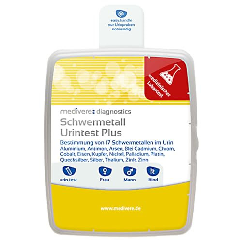 medivere Schwermetall Urintest Plus - Bestimmung von 17 Schwermetallen