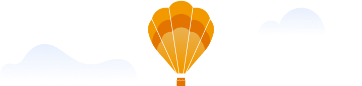 Ilustrasi balon udara.