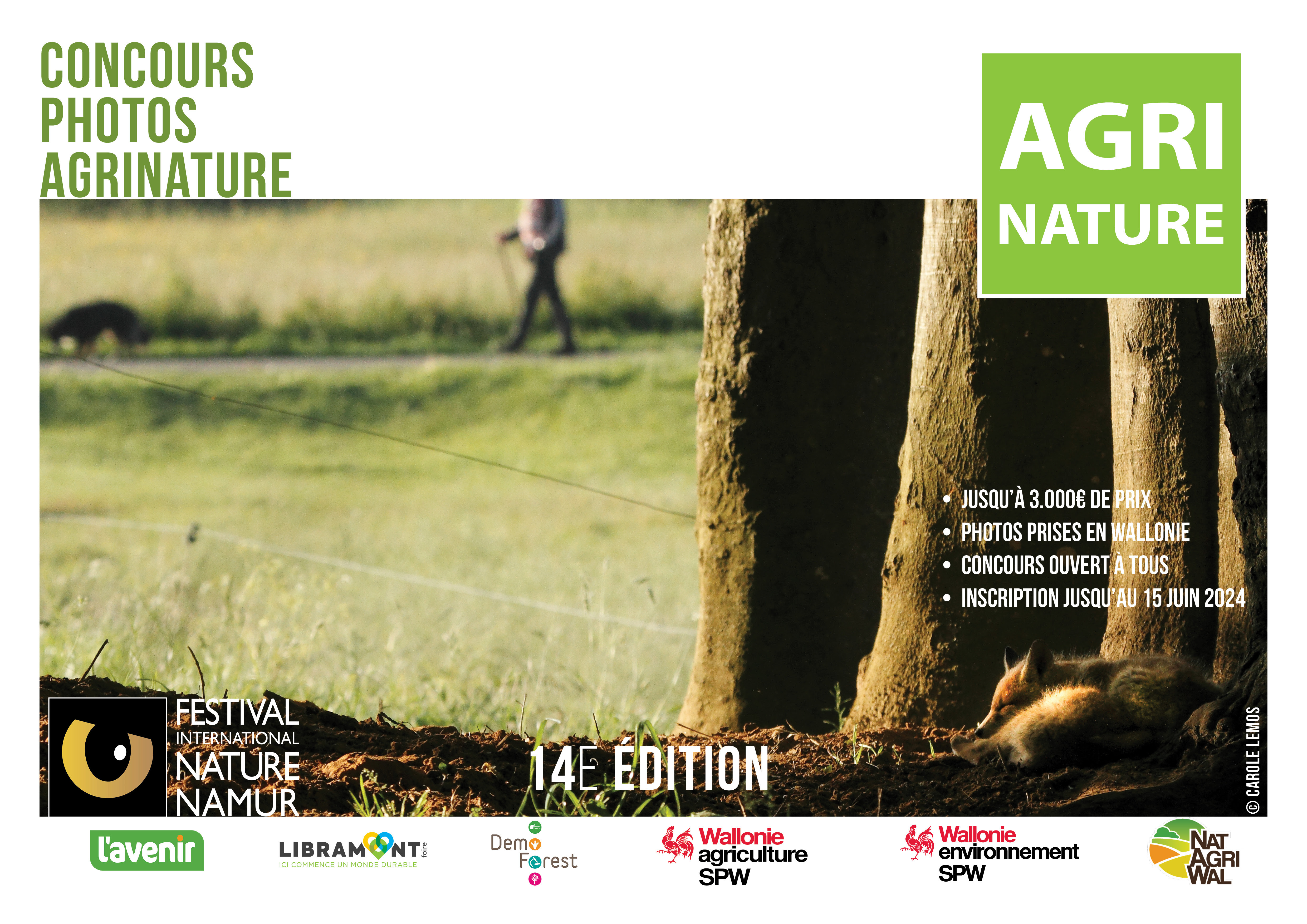 Participation au 14è Concours "AgriNature", dans le Cadre du  "Festival International Nature-Namur" ("FINN")