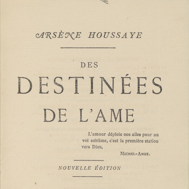 The title page of a book by Arsène Houssaye. 