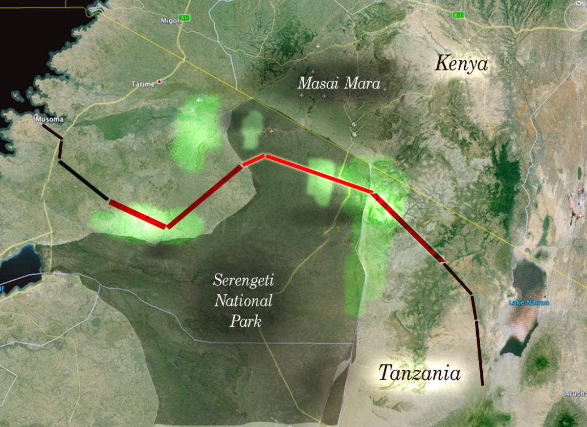 Serengeti highway map