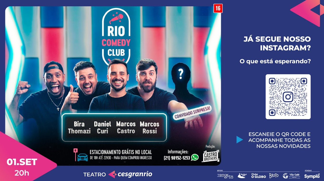 Programação de setembro no Teatro Cesgranrio