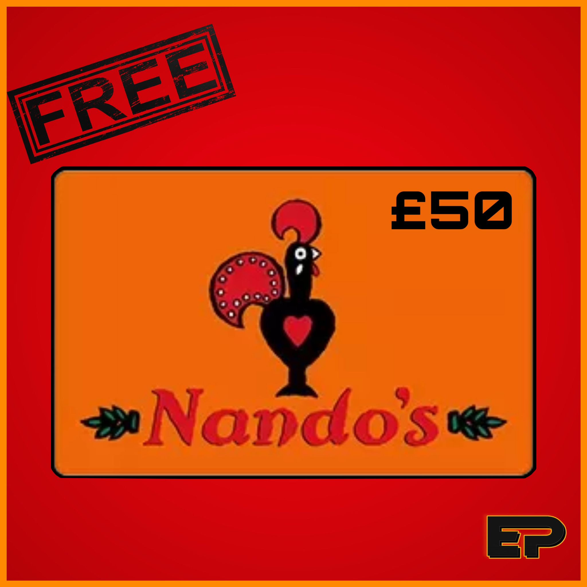 Image of WIN A FREE £50 NANDO'S GIFT VOUCHER - TICKETS £0.00
