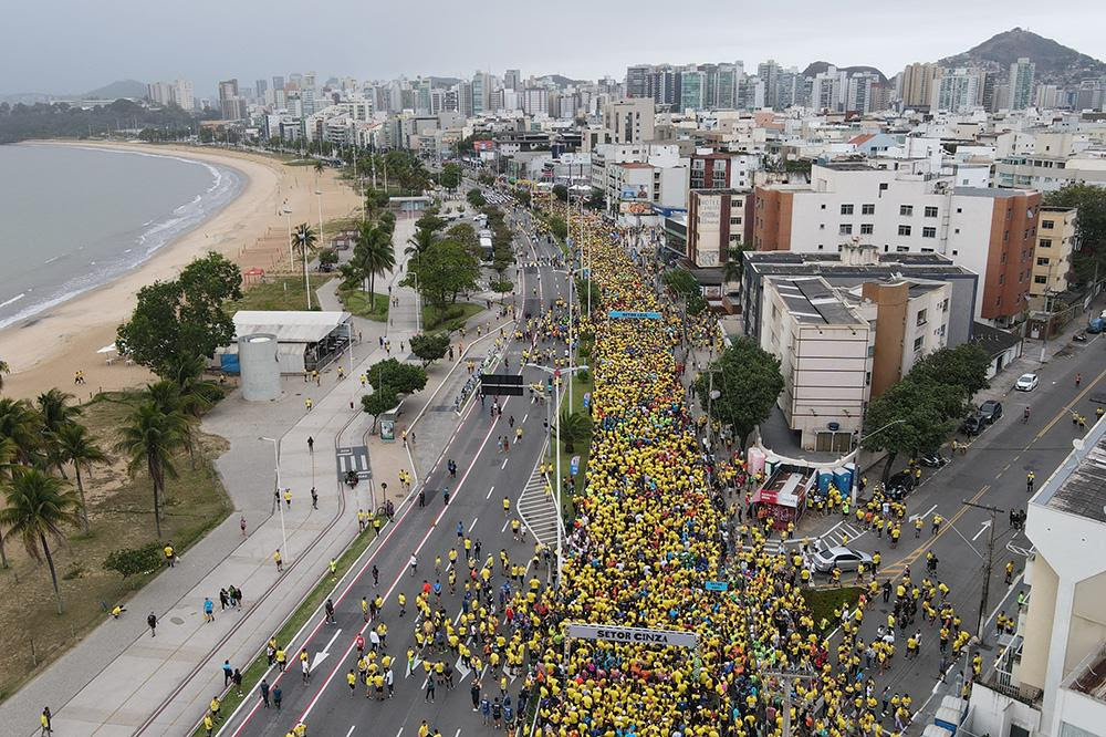 Vista aérea da largada em Vitória (Divulgação / Garoto)