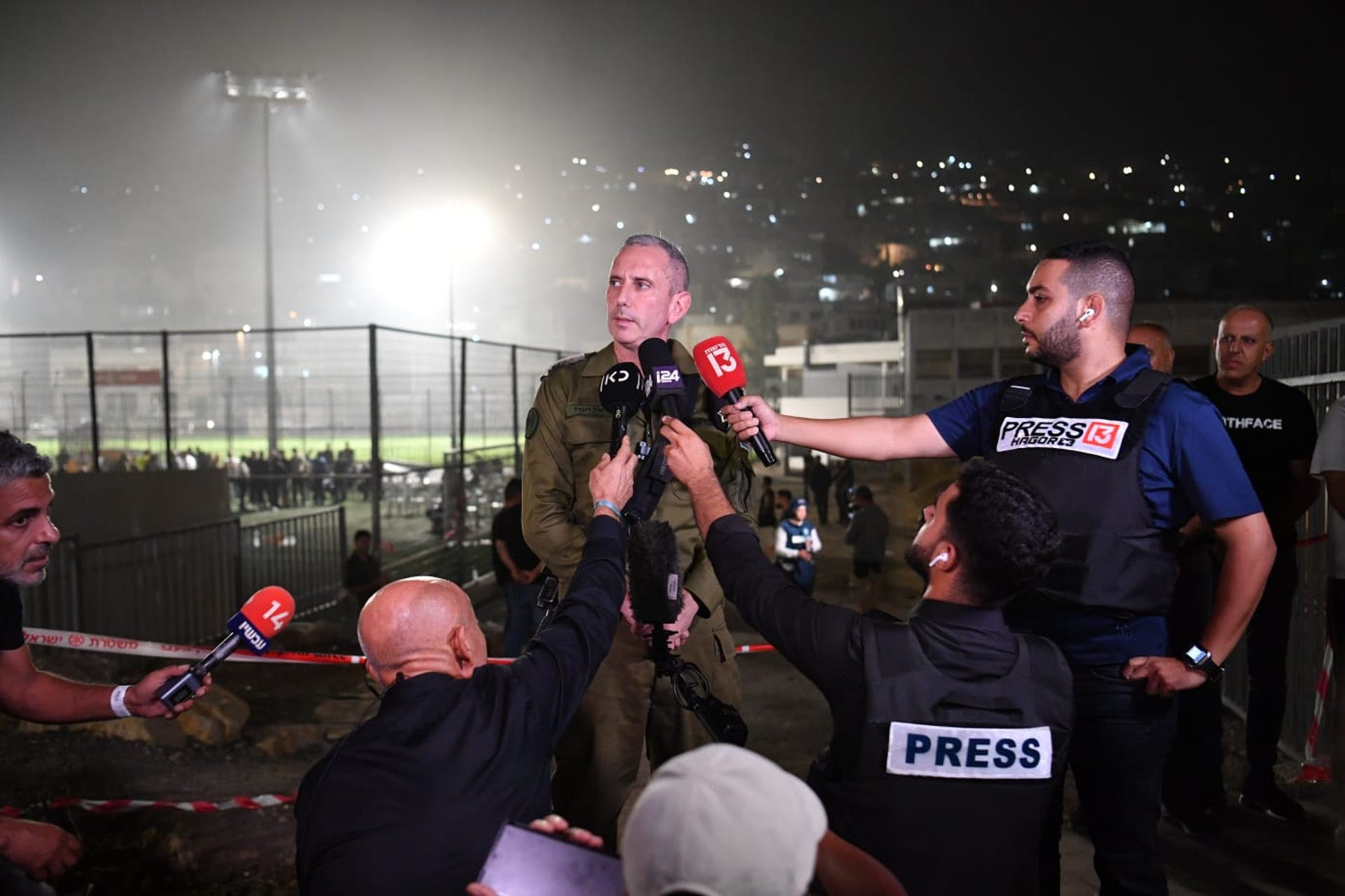 IDF Spokesperson Maj. Gen. Daniel Hagari in Majdal Shams on Saturday.