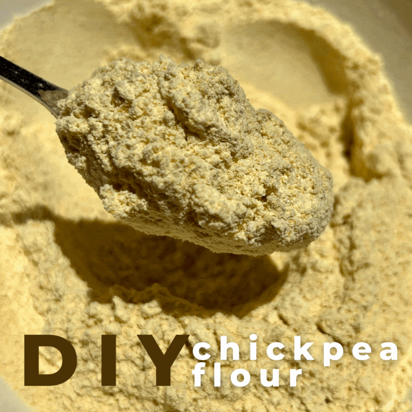 homemade organic chickpea flour