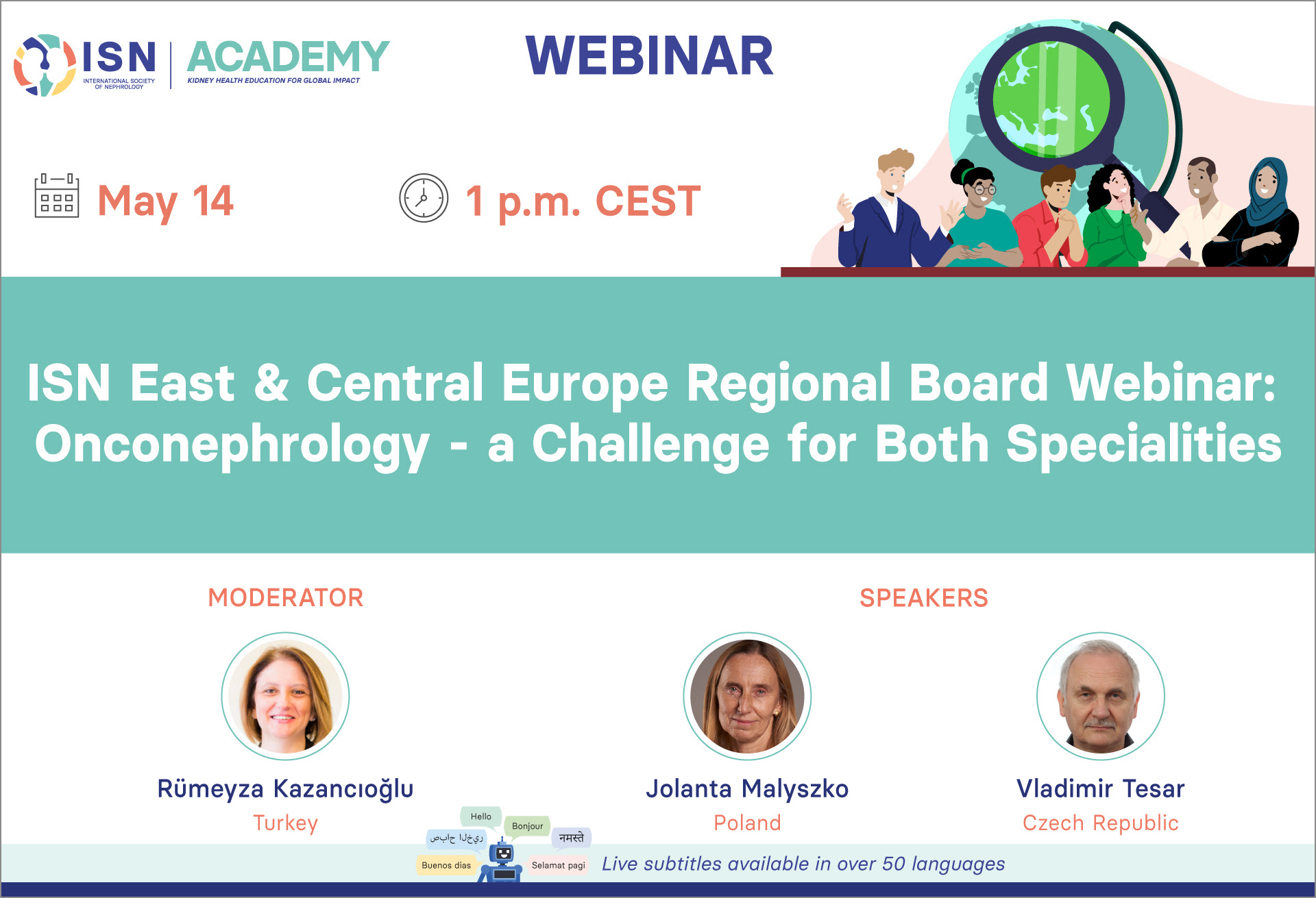 ISN Eastern and Central Europe Regional Board webinar on Onconephrology